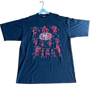 4XL men’s San Francisco 49ers team t-shirt 2009-10 pro crux